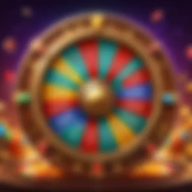 Illustration of strategies and tips for playing the casino spin wheel.