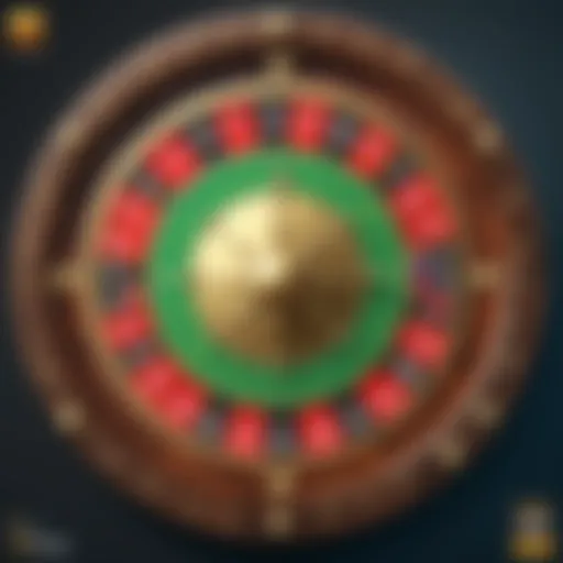 Elegant depiction of the EU Roulette Wheel showcasing its distinctive features