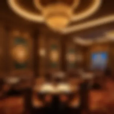 An elegant dining setup at MGM Grand, perfect for pre-show meals