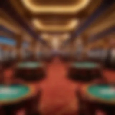 Interior view of a bustling casino floor in Washington