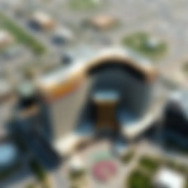 Aerial view of the New MGM Las Vegas, illustrating its vast impact on the Las Vegas Strip