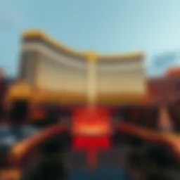 The stunning facade of the New MGM Las Vegas showcasing modern architectural design