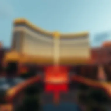 The stunning facade of the New MGM Las Vegas showcasing modern architectural design