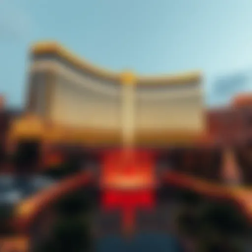 The stunning facade of the New MGM Las Vegas showcasing modern architectural design