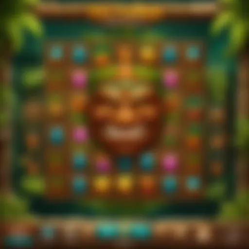 Vibrant Tiki Tumble Slot Game Interface