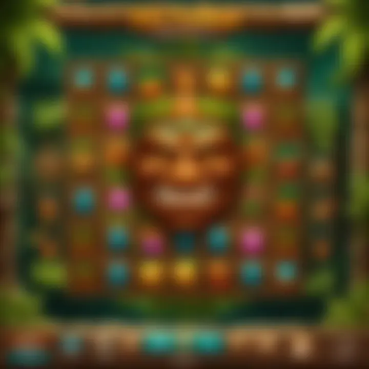 Vibrant Tiki Tumble Slot Game Interface