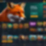 Dynamic interface of the Fox Bet platform showcasing promotional offers