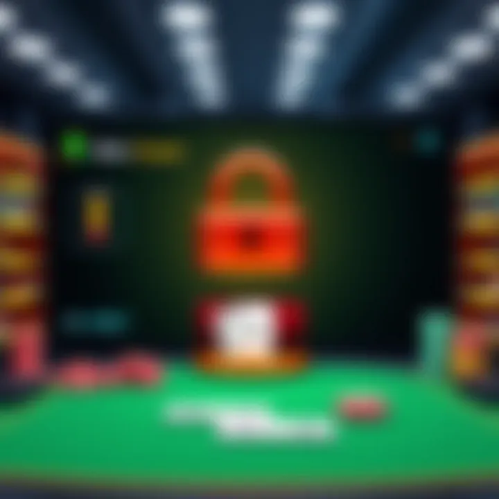 Illustration showcasing secure online login
