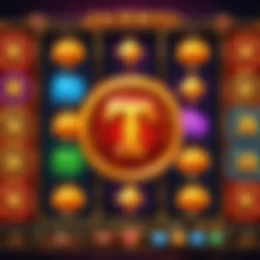 Glowing jackpot symbols on the Jackpot Inferno machine