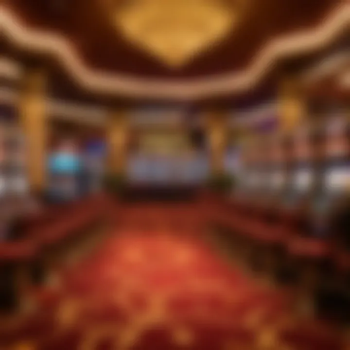 Luxurious interior of a high-end Las Vegas casino