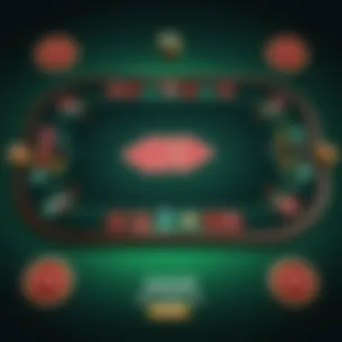 Interactive gameplay experience on touch screen poker table