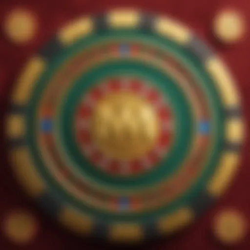 Illustration of intricate MGM casino chip design