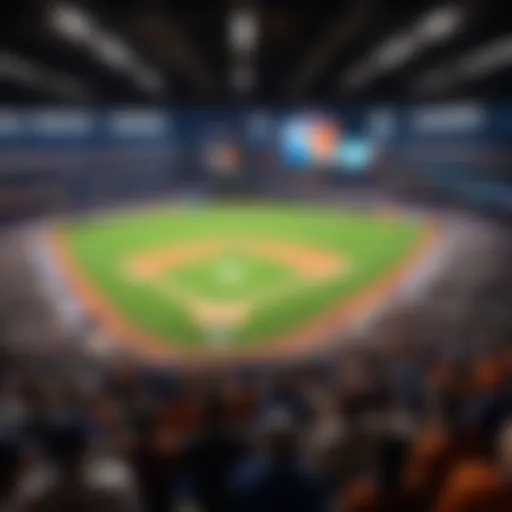 Lively soccer fans cheering at Citi Field