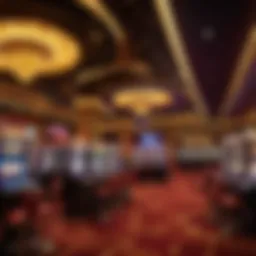 Luxurious Black Chips Casino Interior