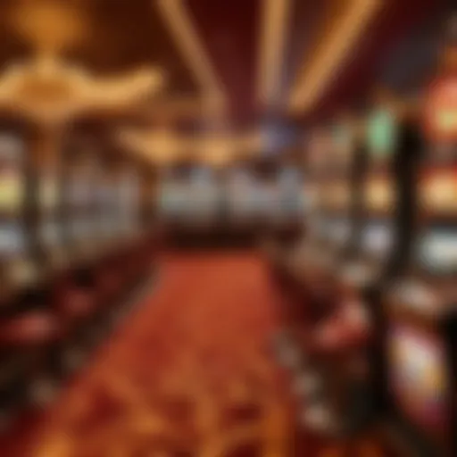 Luxurious Casino Interior with Slot Machines