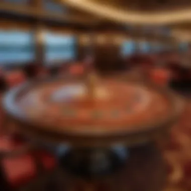 Luxurious Gaming Tables at Caesars Riverboat Casino