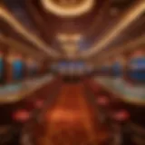 Luxurious interior of a Texas casino boat