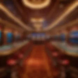 Luxurious interior of a Texas casino boat