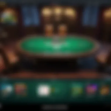 Luxurious Online Poker Private Table Setting