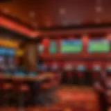 Luxurious sports betting lounge at Red Rock Casino