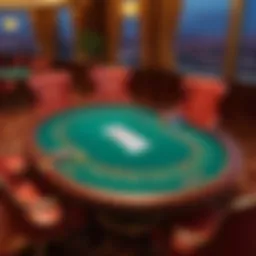 Luxury Poker Table at Wynn Rewards Lounge