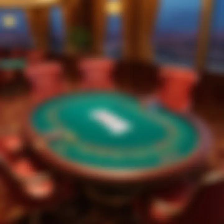 Luxury Poker Table at Wynn Rewards Lounge