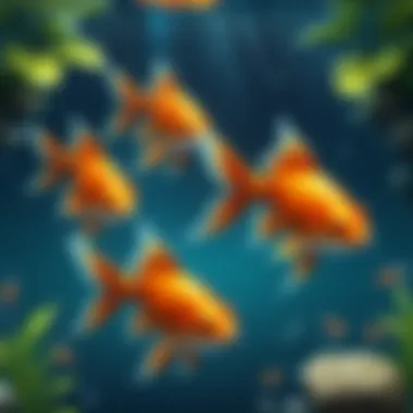 Majestic Game Gold Fish Swimming