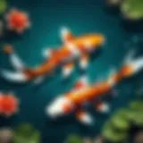 Majestic Koi Fish swimming gracefully in Fu Fish casino game