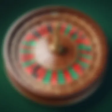 Roulette Wheel in Motion