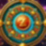 Golden Fortune Slots Logo with Glowing Coins