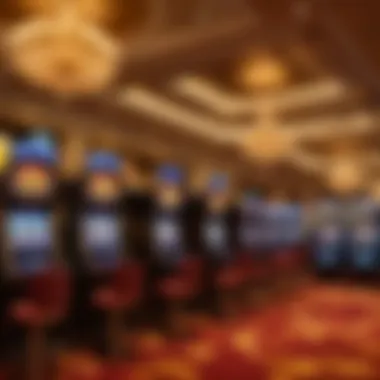 A close-up of a gaming table with chips and cards emphasizing the gaming experience