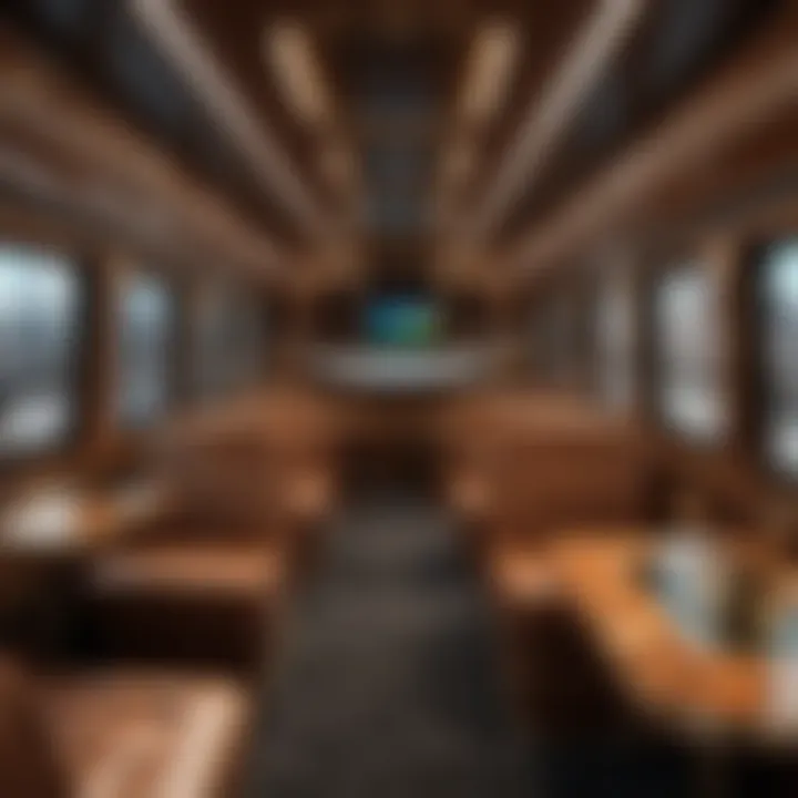 Modern luxury bus interior design