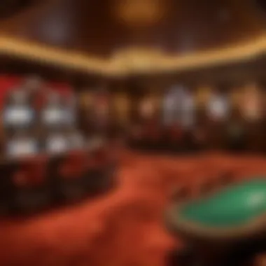 Modern Poker Room Interior at South Point