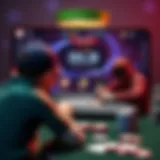 A player focused on their online poker game