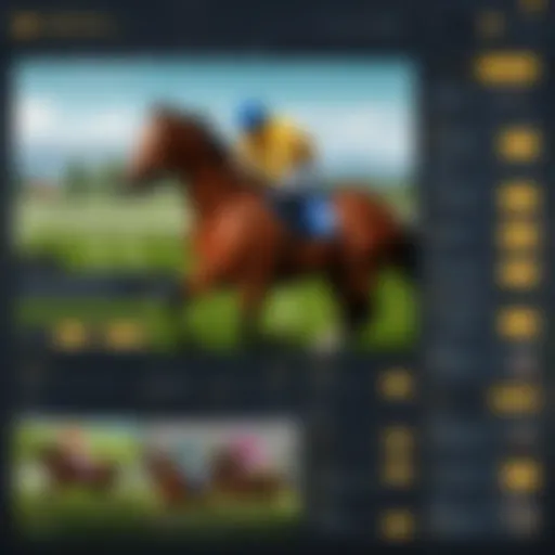 User-friendly horse betting platform interface