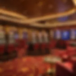 Opulent Casino Lounge on a Luxury Cruise Ship