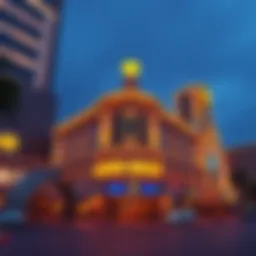 Exterior view of the Golden Nugget Casino showcasing its iconic architecture