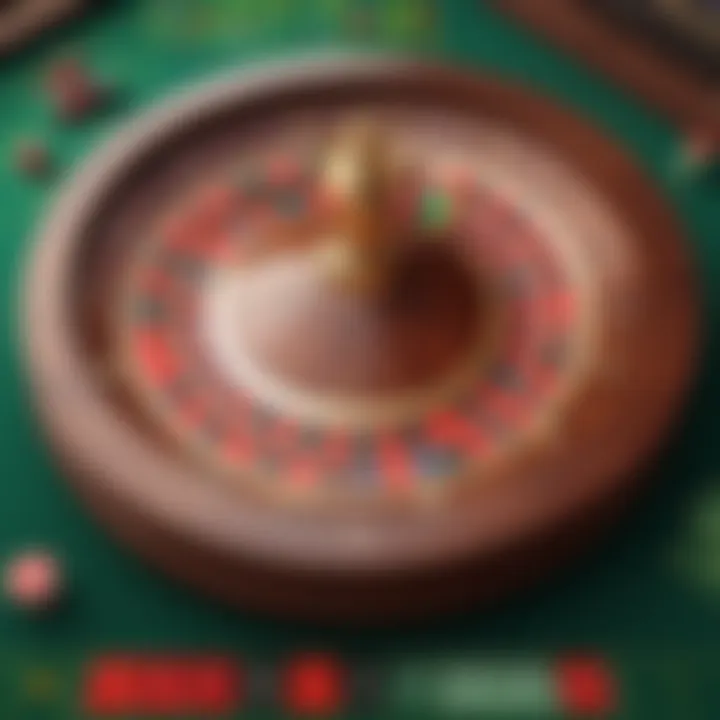 Digital interface for free roulette game