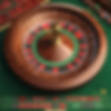 Player engaged in free roulette at home