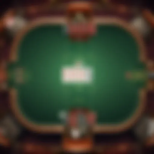 Illustration of a high-stakes poker table