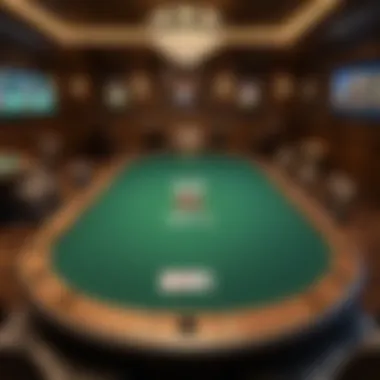 Professional Poker Tournament Table