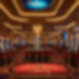 Elegant casino interior showcasing luxurious decor