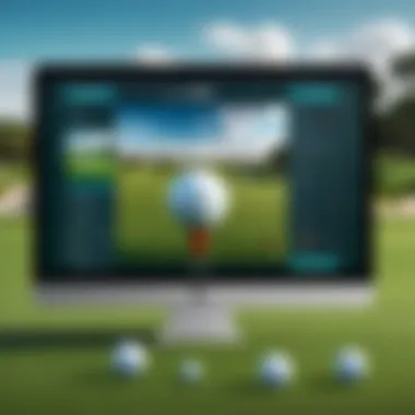 Sleek golf betting interface