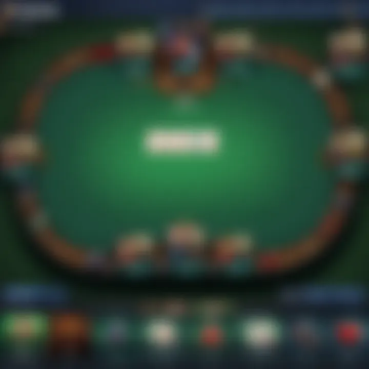 Illustration showcasing the sleek interface of World Poker Club