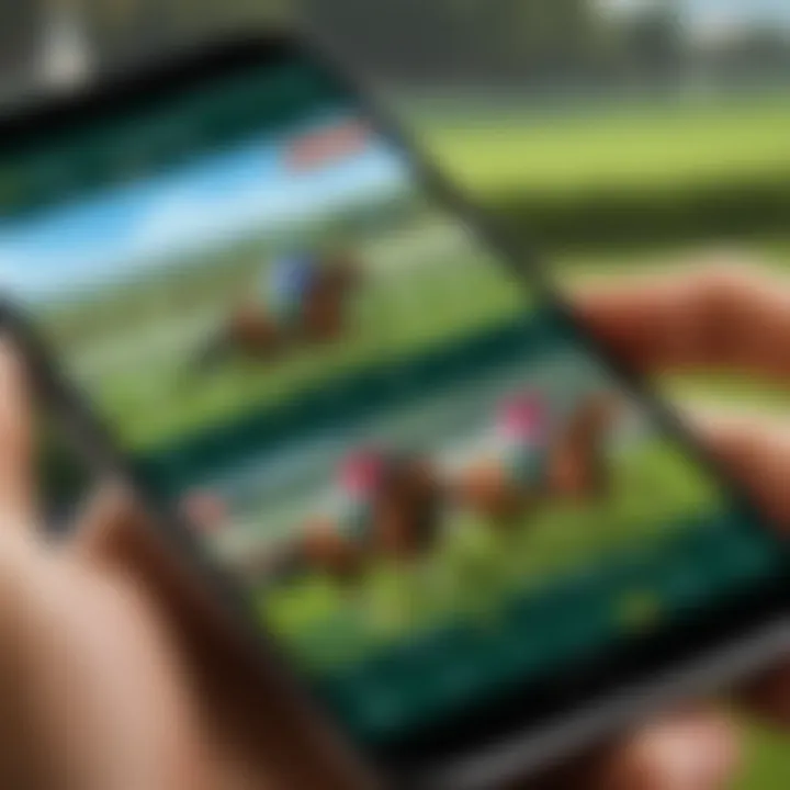 Sleek User Experience Design for Horse Racing App