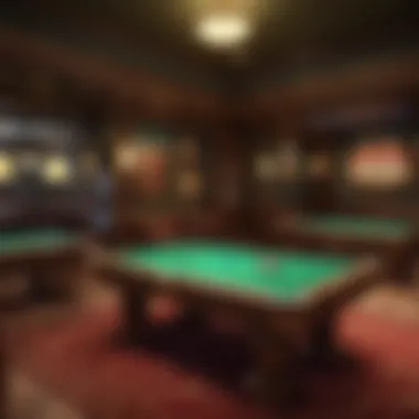 Sophisticated Poker Room at Boston Billiards Sophisticated Poker Room at Boston Billiards