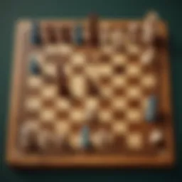 Strategic Betting Concept Illustrated Through Chessboard