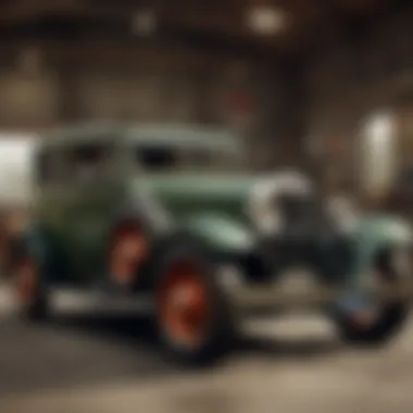 A restored vintage vehicle reflecting the craftsmanship of Gas Monkey Garage.