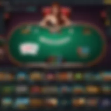 Overview of various poker game types available