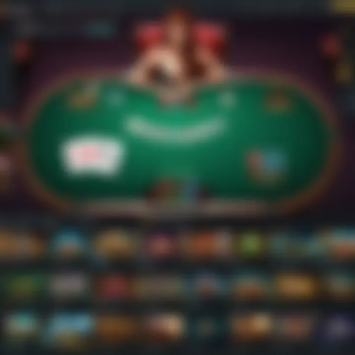Overview of various poker game types available